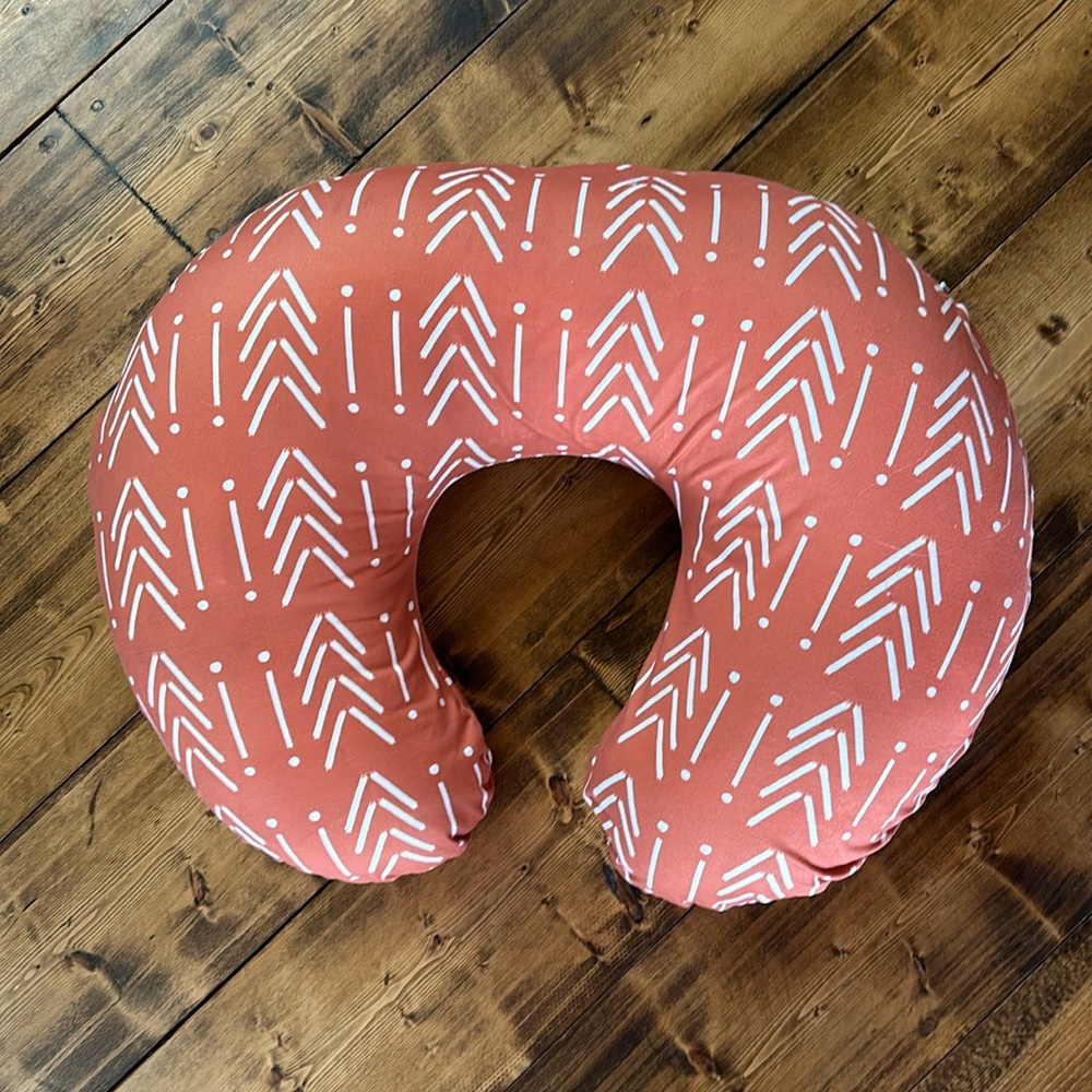 Infant boppy pillow with cover